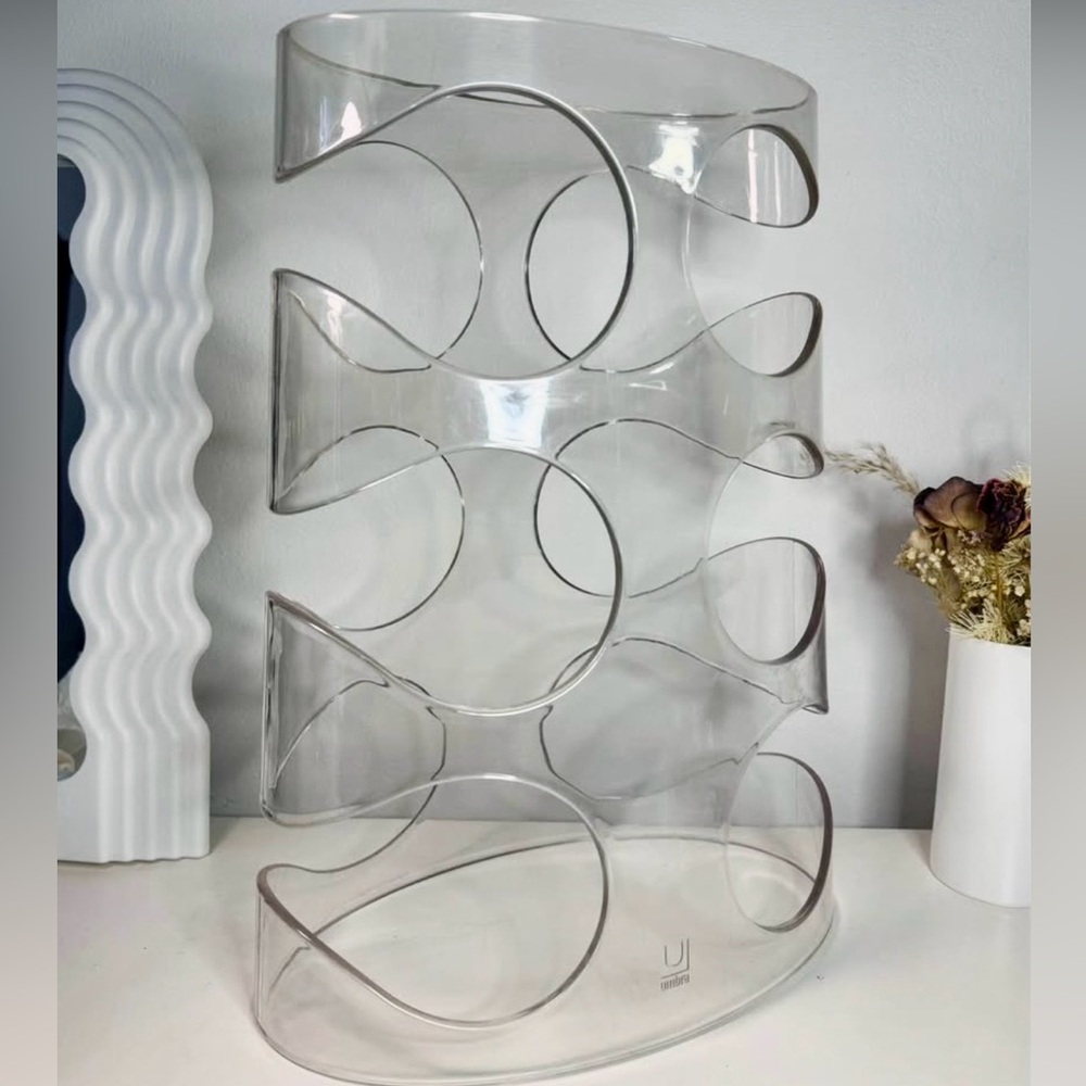 Umbra “Grapevine” Clear Acrylic Wine Rack – Limited Edition MCM style
